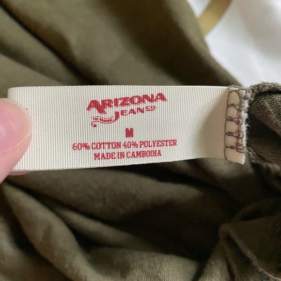 Olive Green V-Neck T-Shirt - Picture 3 of 14